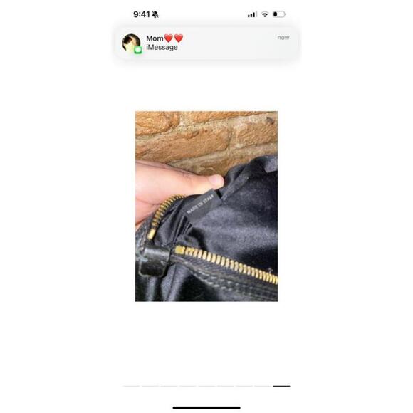 Vintage Miu Miu Distressed Black Denim top handle/crossbody bag - Picture 2 of 9